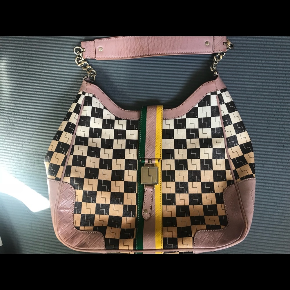 LAMB checkerboard print